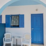 The entrance to the room